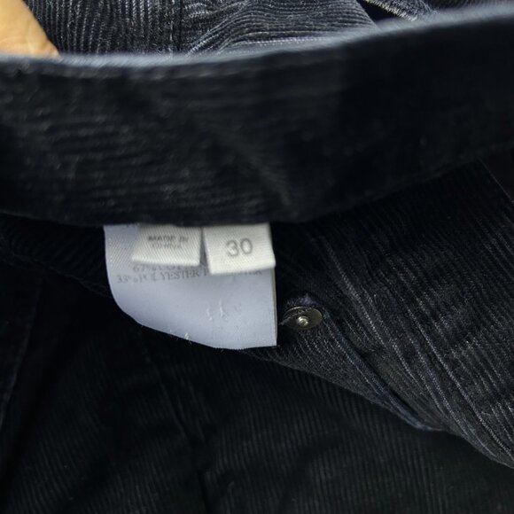 Helmut Lang Black Button Fly 5 Pocket Straight Corduroy Pants Men's Size 30 - Picture 11 of 16